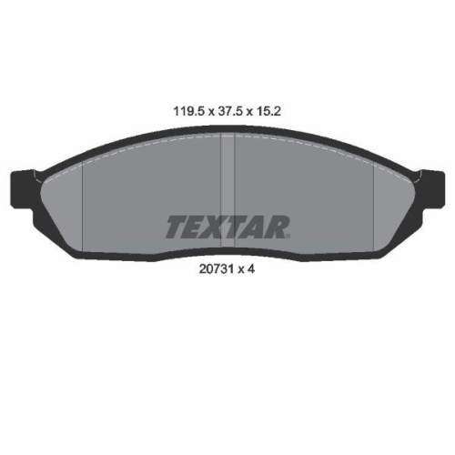 TEXTAR Bremsbelagsatz, Scheibenbremse