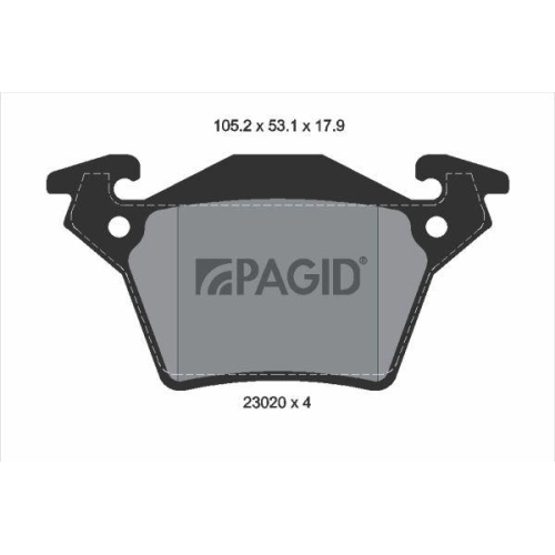 PAGID Bremsbelagsatz, Scheibenbremse T1169N