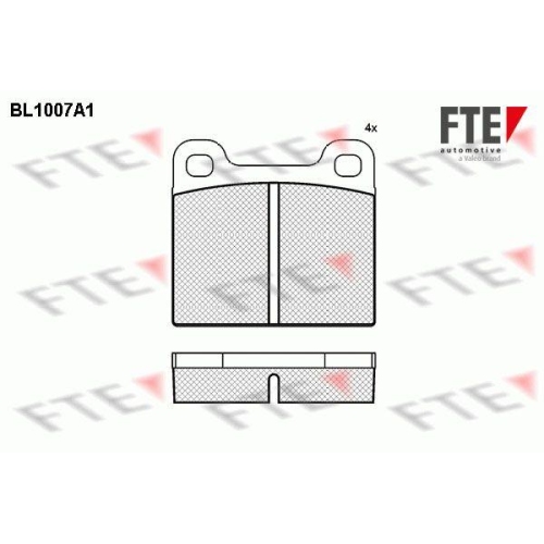 FTE Bremsbelagsatz, Scheibenbremse