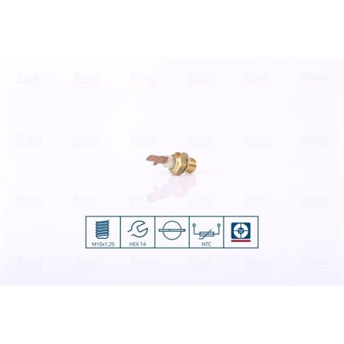 NISSENS Sensor, K&uuml;hlmitteltemperatur 207058