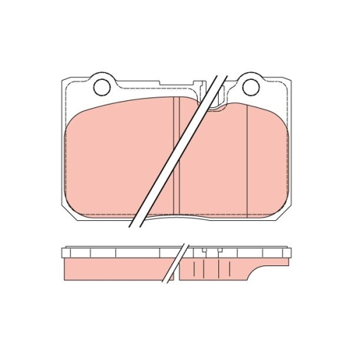 TRW Bremsbelagsatz, Scheibenbremse GDB3226