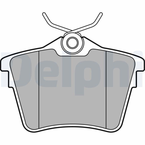DELPHI Bremsbelagsatz, Scheibenbremse LP1892