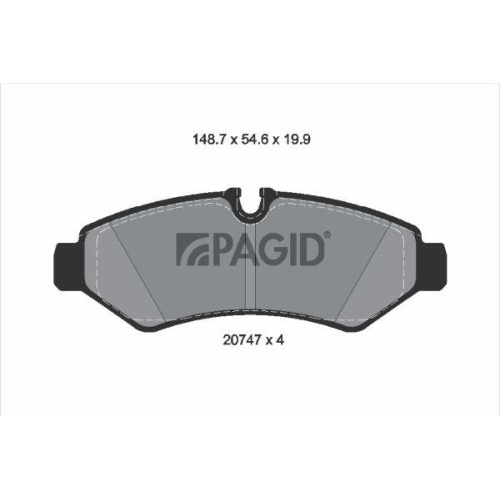 PAGID Bremsbelagsatz, Scheibenbremse T4184N