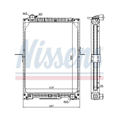 NISSENS K&uuml;hler, Motork&uuml;hlung 62657A