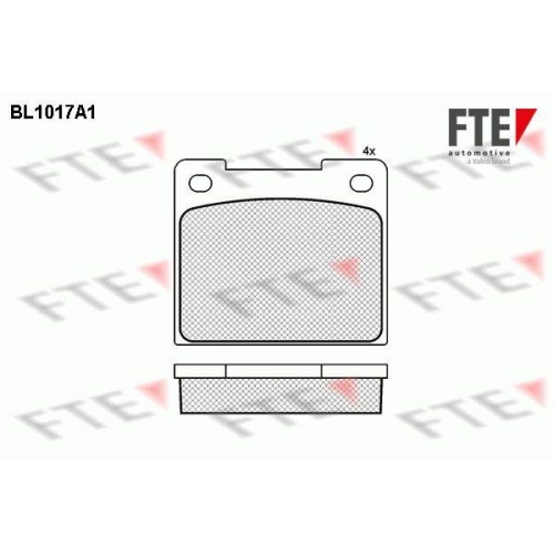 FTE Bremsbelagsatz, Scheibenbremse