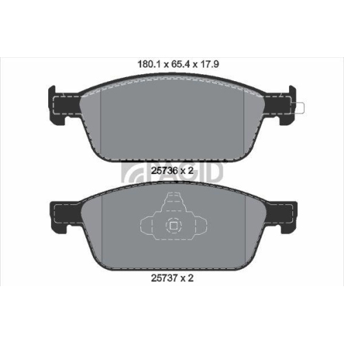 PAGID Bremsbelagsatz, Scheibenbremse T2262N