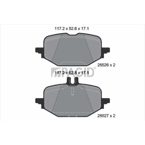 PAGID Bremsbelagsatz, Scheibenbremse T2961N