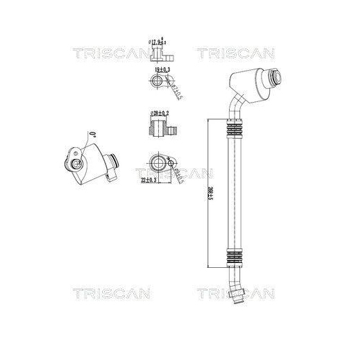 TRISCAN Hochdruck-/Niederdruckleitung, Klimaanlage 9010 29114