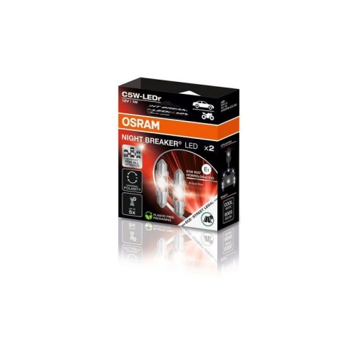 ams-OSRAM Gl&uuml;hlampe NIGHT BREAKER LED C5W 6418DWNB-ECE-2HB