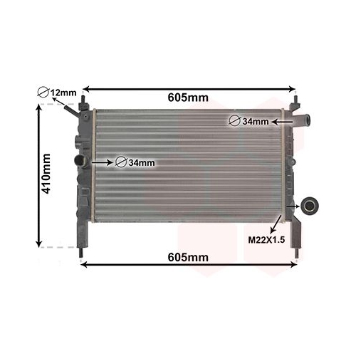 VAN WEZEL K&uuml;hler, Motork&uuml;hlung 37002023