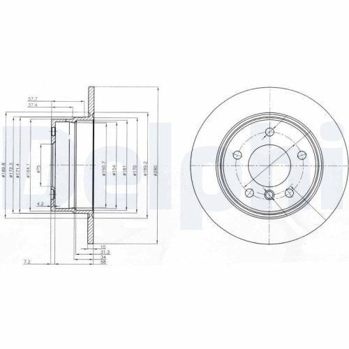DELPHI Bremsscheibe BG3940