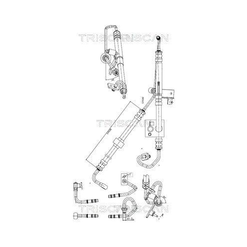 TRISCAN Hydraulikschlauch, Lenkung 8516 11015