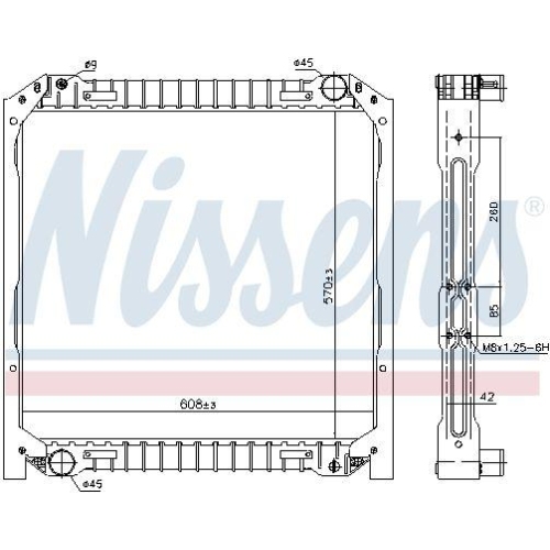 NISSENS K&uuml;hler, Motork&uuml;hlung 62344