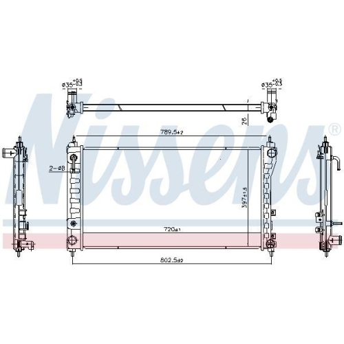 NISSENS K&uuml;hler, Motork&uuml;hlung 606831