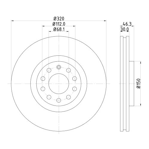 DON Bremsscheibe PCD11571
