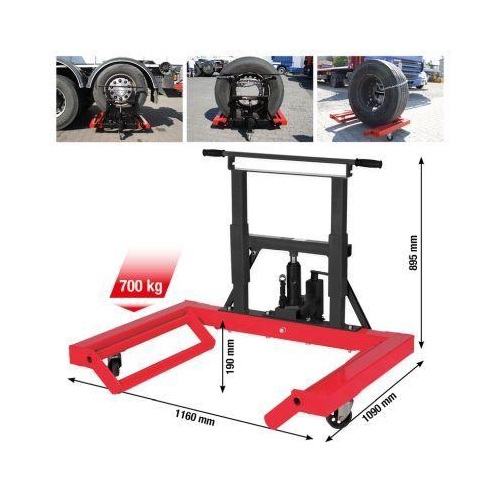 performance Hydraulischer Radlifter, 700 kg KS TOOLS 160.1200