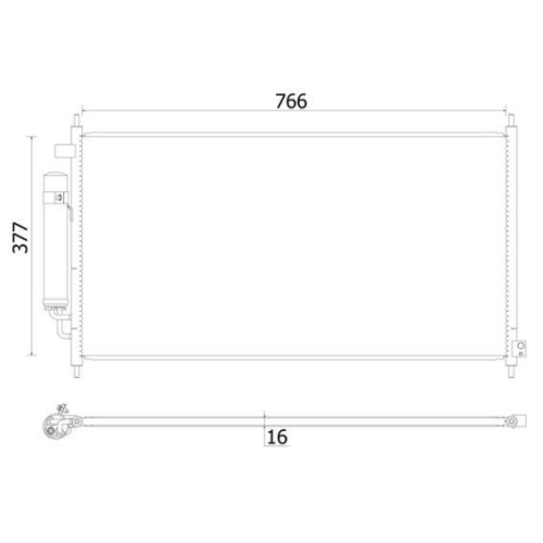 MAHLE Kondensator, Klimaanlage BEHR AC 928 000S