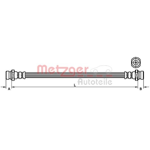 METZGER Bremsschlauch