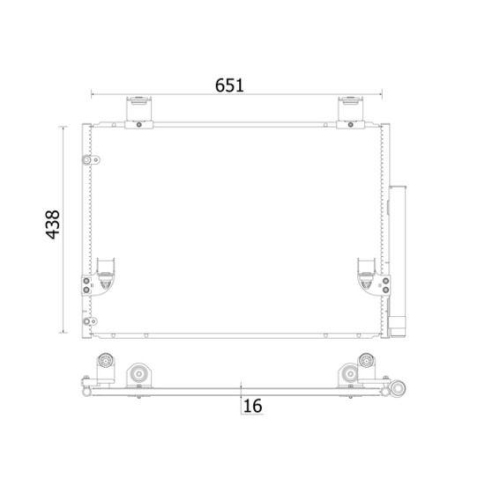 MAHLE Kondensator, Klimaanlage BEHR AC 929 000S
