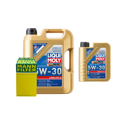 Liqui Moly Longlife III Motor&ouml;l 5W-30 6-Liter 20647 + &Ouml;lfilter Mann Satz Set Kit