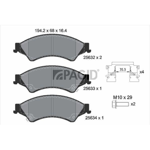 PAGID Bremsbelagsatz, Scheibenbremse T2173N