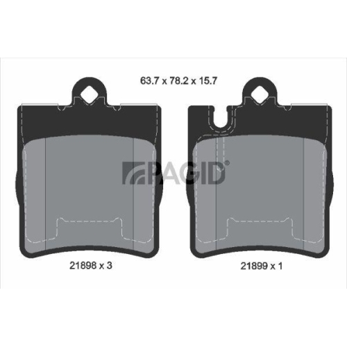 PAGID Bremsbelagsatz, Scheibenbremse T1152N