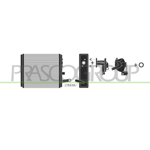 PRASCO W&auml;rmetauscher, Innenraumheizung PrascoSelection FT119H001
