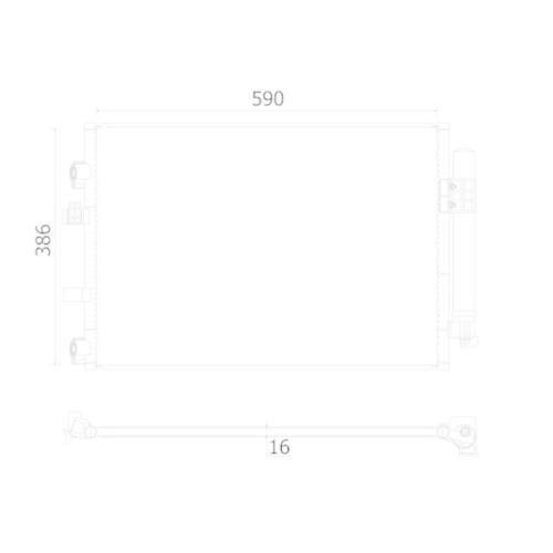 MAHLE Kondensator, Klimaanlage BEHR AC 930 000S