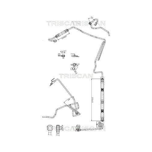 TRISCAN Hydraulikschlauch, Lenkung 8516 29010