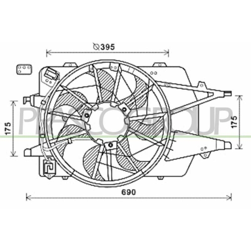 PRASCO L&uuml;fter, Motork&uuml;hlung PrascoSelection FD422F004