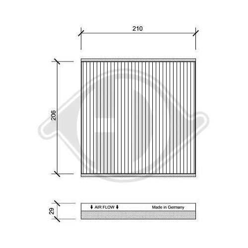 DIEDERICHS Filter, Innenraumluft DIEDERICHS Climate DCI1070
