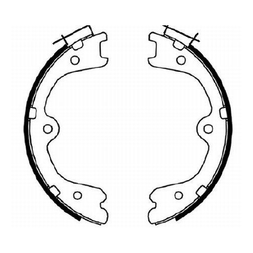 TEXTAR Bremsbackensatz, Feststellbremse 91073100