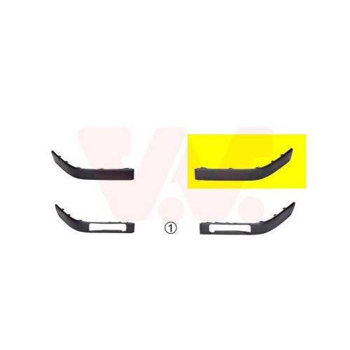 VAN WEZEL Zier-/Schutzleiste, Sto&szlig;f&auml;nger ** Equipart ** 0322585
