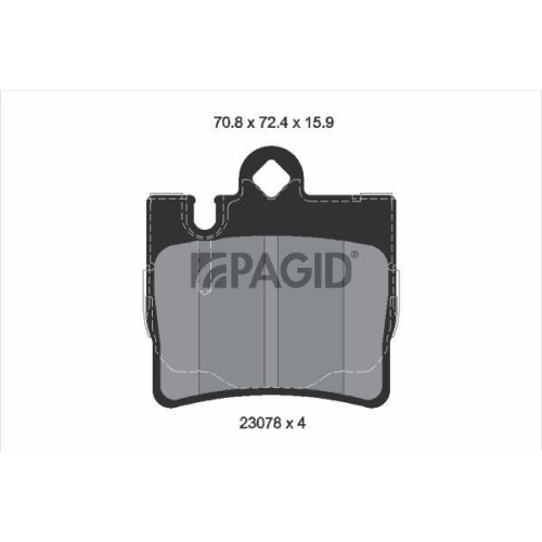 PAGID Bremsbelagsatz, Scheibenbremse T1175N
