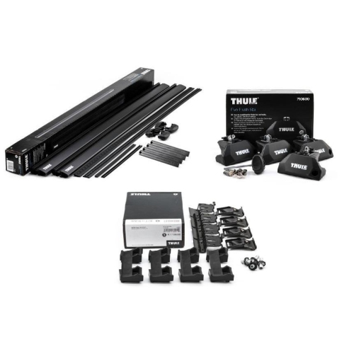Dachgrundtr&auml;ger Komplett Set THULE Wingbar Evo Schwarz ALU f&uuml;r Skoda Enyaq