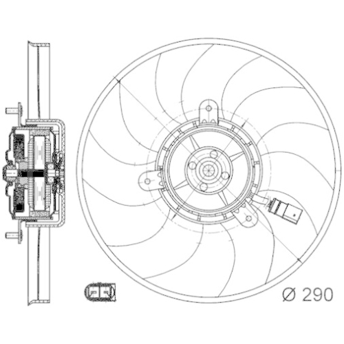 MAHLE Lüfter, Motorkühlung BEHR CFF 171 000S
