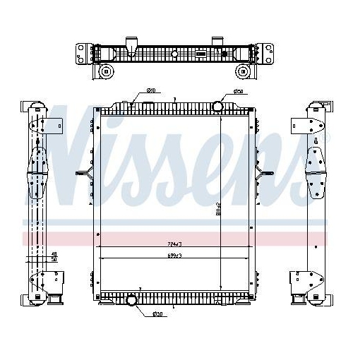 NISSENS K&uuml;hler, Motork&uuml;hlung 637878