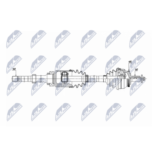 NTY Antriebswelle NPW-VV-129