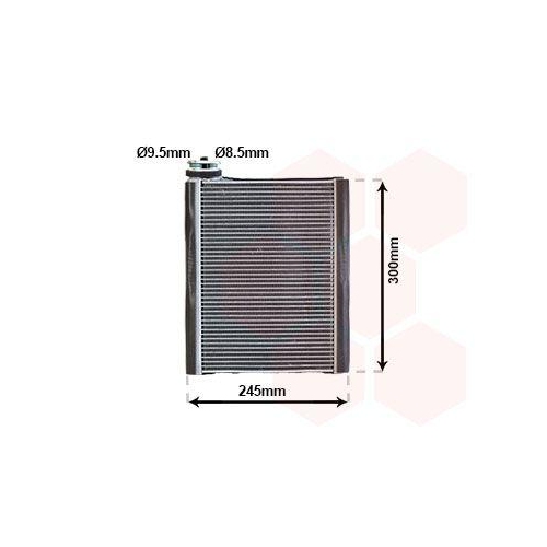 VAN WEZEL Verdampfer, Klimaanlage 0301V700