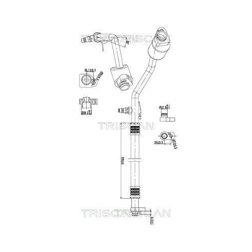 TRISCAN Hochdruck-/Niederdruckleitung, Klimaanlage 9010 23031
