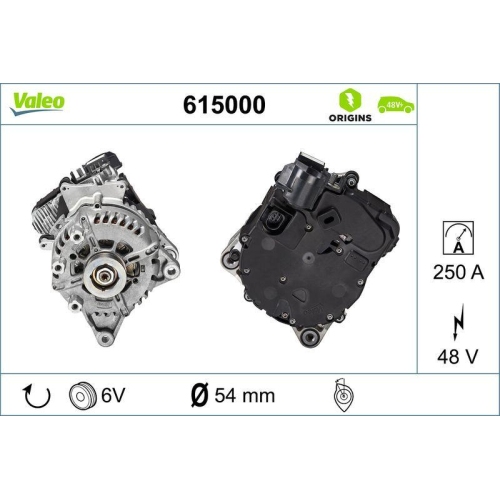 VALEO Startergenerator VALEO ORIGINS NEW 48V IBSG OE TECHNOLOGIE 615000