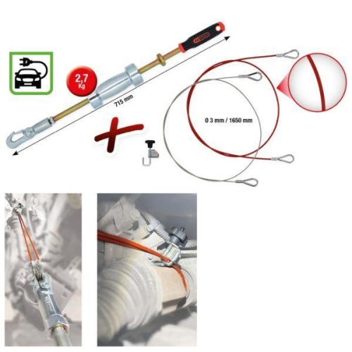 KS TOOLS Auspressvorrichtungssatz, Antriebswelle 700.1570