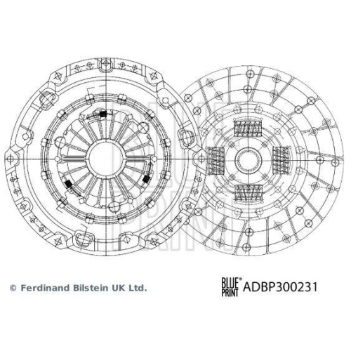 BLUE PRINT Kupplungssatz ADBP300231