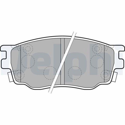 DELPHI Bremsbelagsatz, Scheibenbremse LP1916