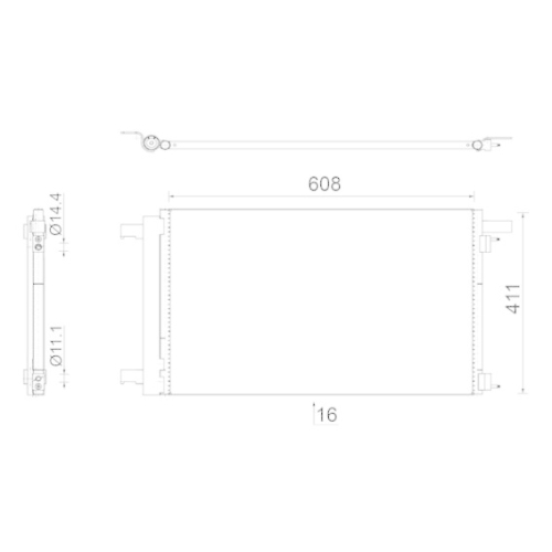 MAHLE Kondensator, Klimaanlage BEHR AC 939 000S