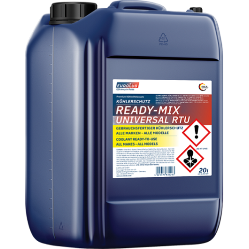 EUROLUB Kühlerfrostschutz RTU Ready-Mix UNIVERSAL 20 Liter 20 L Kanister 832020