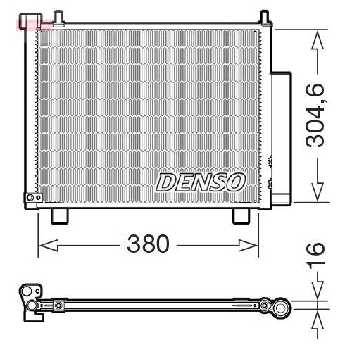 DENSO Kondensator, Klimaanlage