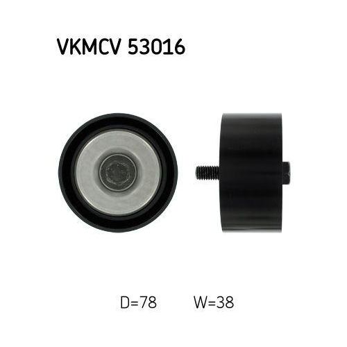 SKF Umlenk-/F&uuml;hrungsrolle, Keilrippenriemen