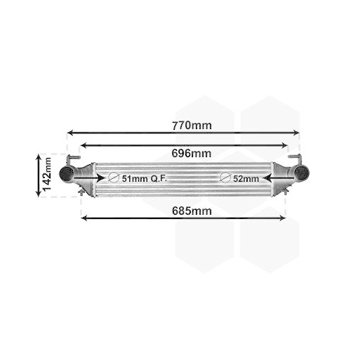 VAN WEZEL Ladeluftk&uuml;hler 17014702