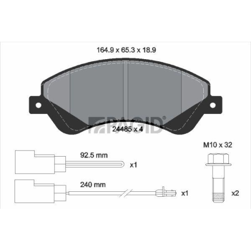 PAGID Bremsbelagsatz, Scheibenbremse T1641N